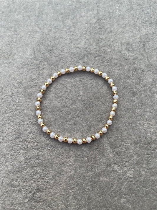 Armband Gold-Weiß