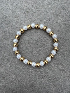 Gold-White Armband